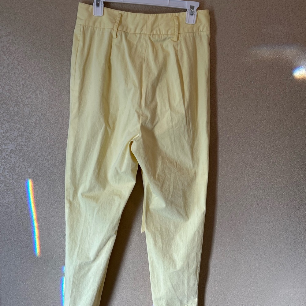 Antonio Melani Light Yellow Pants with Bow Size 10 NWOT - Picture 5 of 8